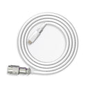 Mechanical Keyboard Aviator Aviation Connector Coiled Type-C Cable (White)