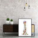 Oil Paint by Numbers Lady Canvas Artwork Living Room Art Picture Decoration Kit