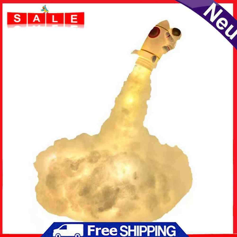 Clouds Rocket Astronaut DIY LED Bedside Night Light for Kids Bedroom Decorative