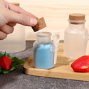 Wooden Spoon Frosted Seal Jar Storage Container Cork Stopper Bath Salt Bottle