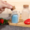Wooden Spoon Frosted Seal Jar Storage Container Cork Stopper Bath Salt Bottle