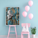 Abstract Woman Oil Paint By Numbers Kits Coloring Drawing for Adults Children