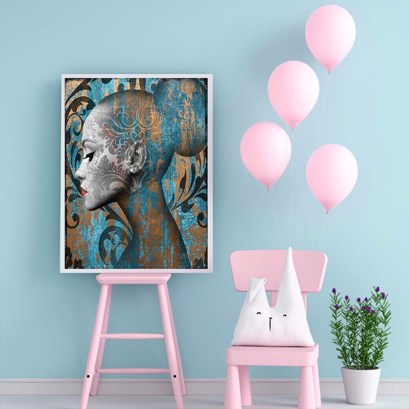Abstract Woman Oil Paint By Numbers Kits Coloring Drawing for Adults Children