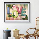 5D DIY Full Drill Diamond Painting LOVE Cross Stitch Craft Kits Home Wall Arts