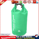 Waterproof Pouch Dry Sack for Drifting Swimming Trekking Bag (Green 2L) Newly