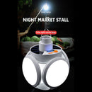 Solar USB Rechargeable Tent Camping Light Bulb 500lm Remote Control LED Lamp