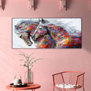 Running Colorful Horse Diamond Painting Rhinestone Full Square Drill for Rooms