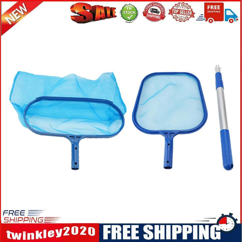 3pcs Fishing Net Swimming Pool Shallow Deep Spa Leaf Skimmer Cleaning Tools