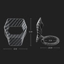 Car Engine Start Stop Button Cover Ring Ignition Button Carbon Fiber Trim Decor