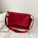 Solid Oxford Cloth Ladies Flip Casual Large Capacity Messenger Crossbody Bag