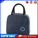 Portable Lunch Bag Thermal Insulated Lunch Box Cooler Handbag (E Navy Blue)