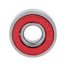 10pcs 608rs Deep Groove Wheel Bearings Skateboard Scooter Car Shafts (Red)