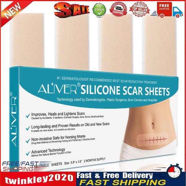 4pcs Self-adhesive Scar Patch Medical Burn Scratch Sheet Skin Repair Newly