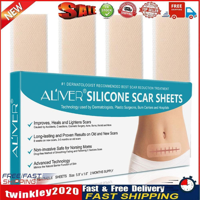4pcs Self-adhesive Scar Patch Medical Burn Scratch Sheet Skin Repair Newly
