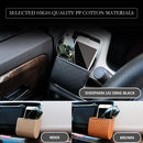 Car Vent Trash Box Auto Mobile Phone Holder PU Leather Storage Bag Organizer