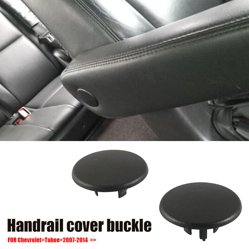 2x Car Rear Armrest Cover Cap Seat Handle Trim for Chevrolet Tahoe (Black) Newly