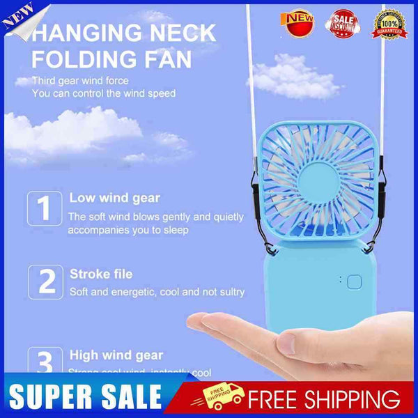 #A Portable Electric Fan 3 Speed Adjustable Handheld Fan for Home Student Dormit