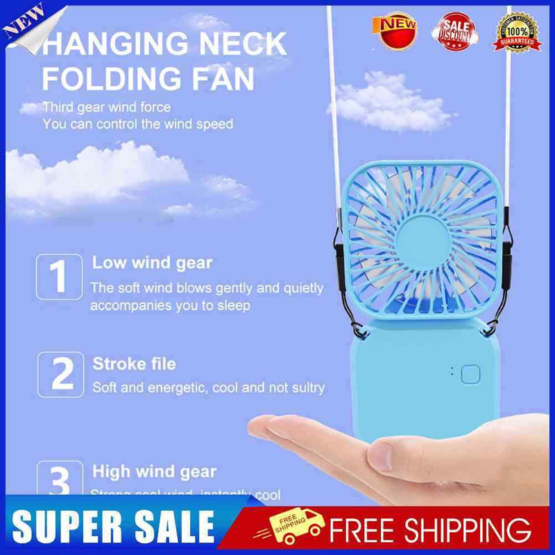 #A Portable Electric Fan 3 Speed Adjustable Handheld Fan for Home Student Dormit