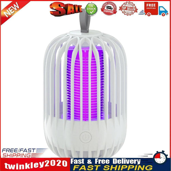 Pest Control Lights LED Bug Trap Mute Luring Mosquito Killer Lamp (White) Newly