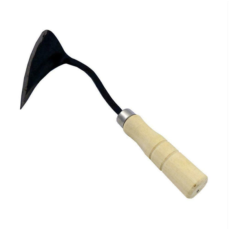 Homi Korean Traditional Plow Hoe Farming Garden Digging Wooden Hand Handle