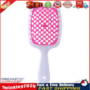 Wide Teeth Air Cushion Combs Scalp Massage Brush Hollow Grid Comb (Red) Newly