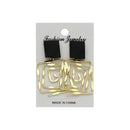 Girls Gift Dangle Drop Metal Maze Geometric Spiral Earrings Hanging Earrings