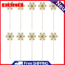 10pcs/12pcs Crown Bow Glitter Snowflake Cupcake Topper Takes Handmade Cake