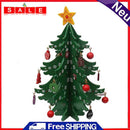 Exquisite Christmas Tree Wood Craft Small Landscaping Desk Home Festival Decor