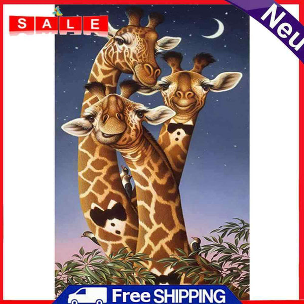 Mr Giraffes Oil Paint By Numbers Kits DIY Handpainted Decoration Gift Unframed