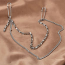 Chain Personality Collar Clip Chain Accessories Brooch Lapel Pin Collar Pins
