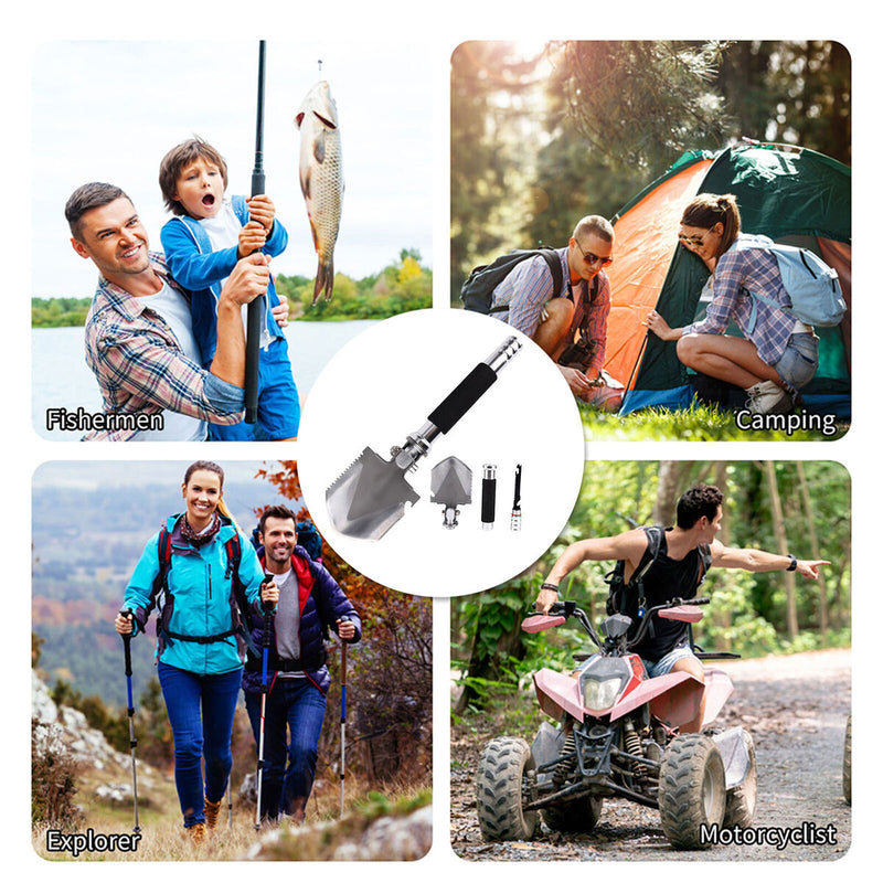 Folding Sapper Shovel - Mini Multifunctional Camping Survival Equipment Newly