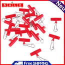 100pcs Zip Slider High-strength Fishing Line Sinker Slider Slide Hooked Red