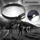 3 Mode Strong Head Flashlight Torch Waterproof LED COB Outdoor Headlamp Light