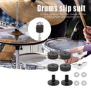 12pcs Drum Set Felt Washers Sleeves Wing Nuts Musical Instruments Drum Accessory