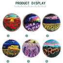 DIY Crafts Needle Punch Cross Stitch Kit Flower Embroidery Embroidery Hoop