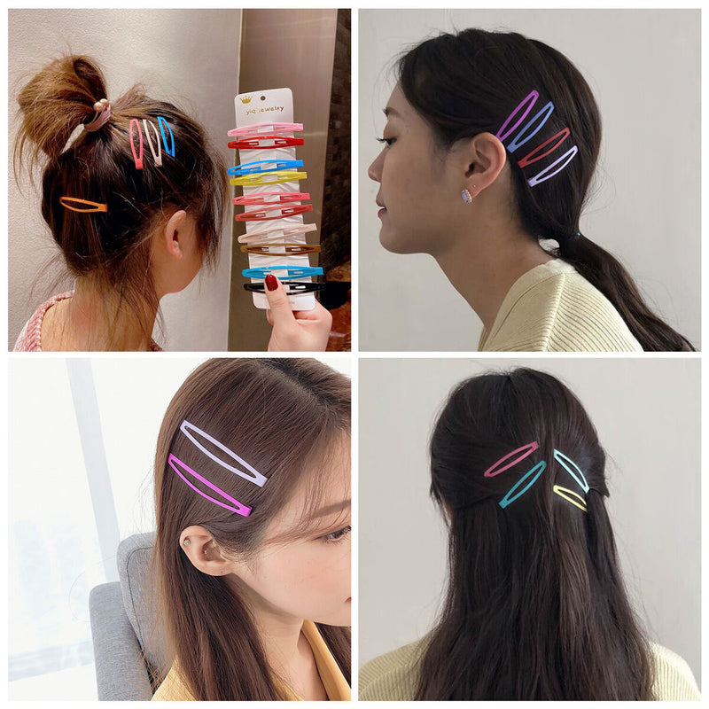 Women Girls Metal No Slip Hairpins Hair Accessories Barrettes Snap Hair Clips