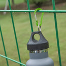 6pcs Outdoor Camping Carabiner Clip Climbing Quick Hanging Buckle (Green)