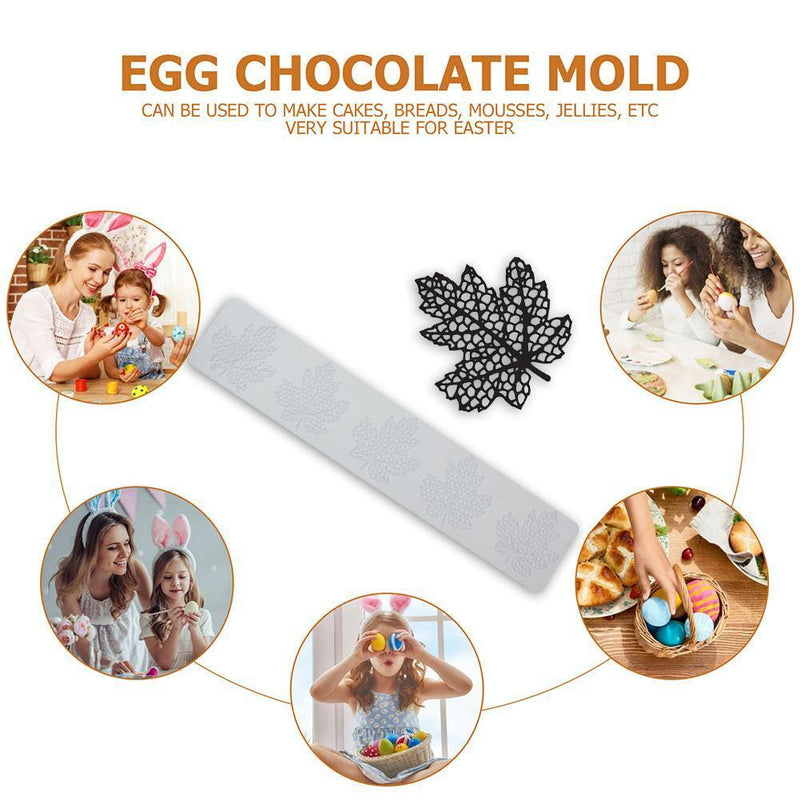 Fondant Lace Mat Leaf Love Mold Chocolate Cake Decorating Tools (CT5010)