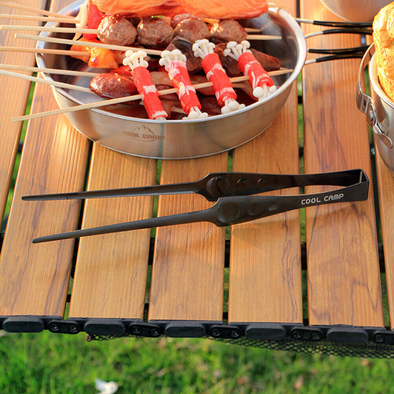 #A Household Outdoor BBQ Tongs Food Clip Stainless Steel Tool Churrasco BBQ Twee