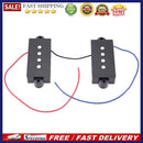 2Pcs 4 String Noiseless Pickup Black for Precision P Bass Replacements