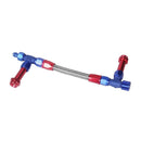 tuankay Stainless Steel Braided 8An Dual Feed Fuel Line Kit for Holley 4