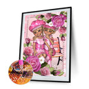 5D DIY Diamond Painting Rose Girls Full Drill Rhinestone Mosaic Art Picture K