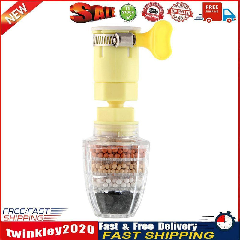Kitchen Faucet Spouts Sprayer Shower Tap Water Filter Purifier (Yellow) Newly