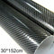 7D Glossy Carbon Fiber Vinyl Film Intrior Wrap Stickers Decals 12" Film 60" B5K5