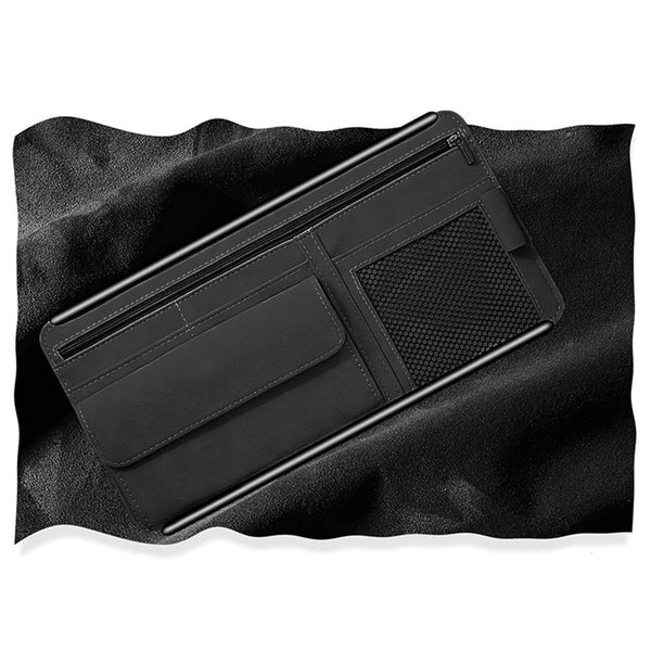 Document Ticket Holder Sunglasses Case Sunshade Organizer Sun Visor Storage Bag