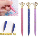 Retractable Tip Point Drill Pen Diamond Crystal Pens 5D Diamond Painting Tool