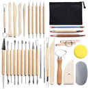 32pcs/set wood DIY Pottery Clay Tool Ceramic Tool Carving Cutter Graver Needle