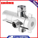 3-Way Shower Head Diverter Mounted Valve Fixer Bracket Shower Tea Adapter Switch