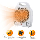 2000W Electric Space Heater 3 Modes Fast Heating Small Heaters Fans for Office
