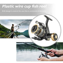 All-Metal Spinning Fishing Reel Fixed Spool Reel Fishing Tackle (HE-1000) Newly